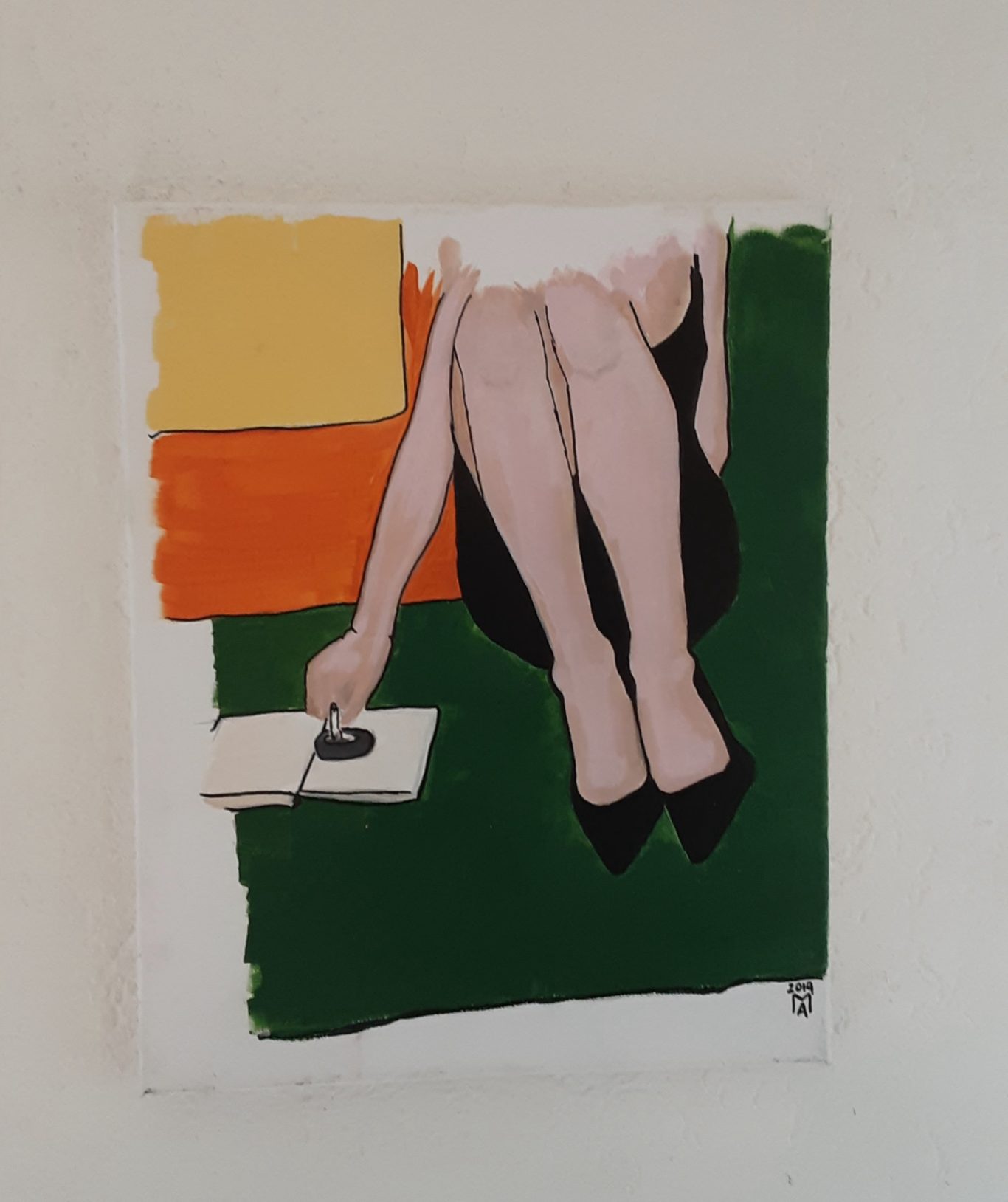 Mittag zigarette pause