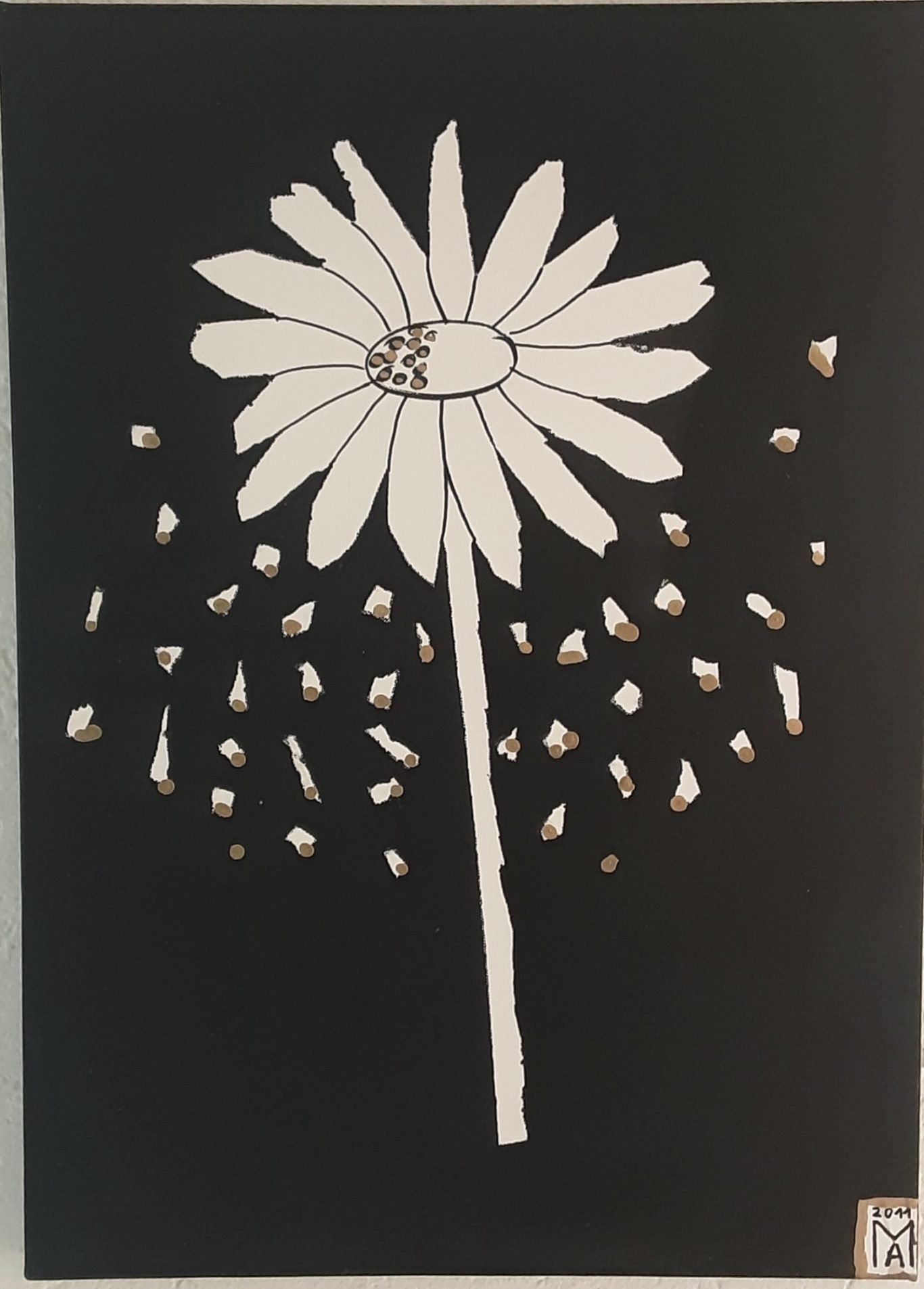 Il fiore bianco e nero