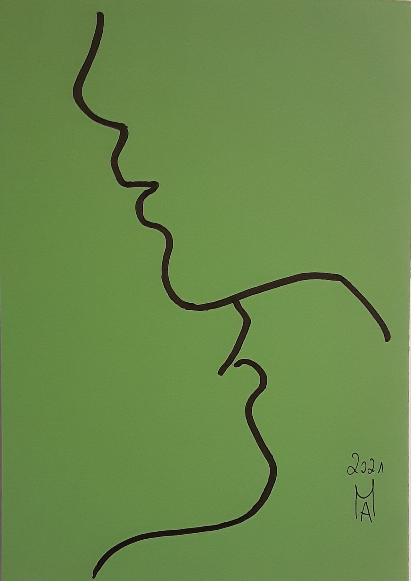 siluette, minimalistische liebe