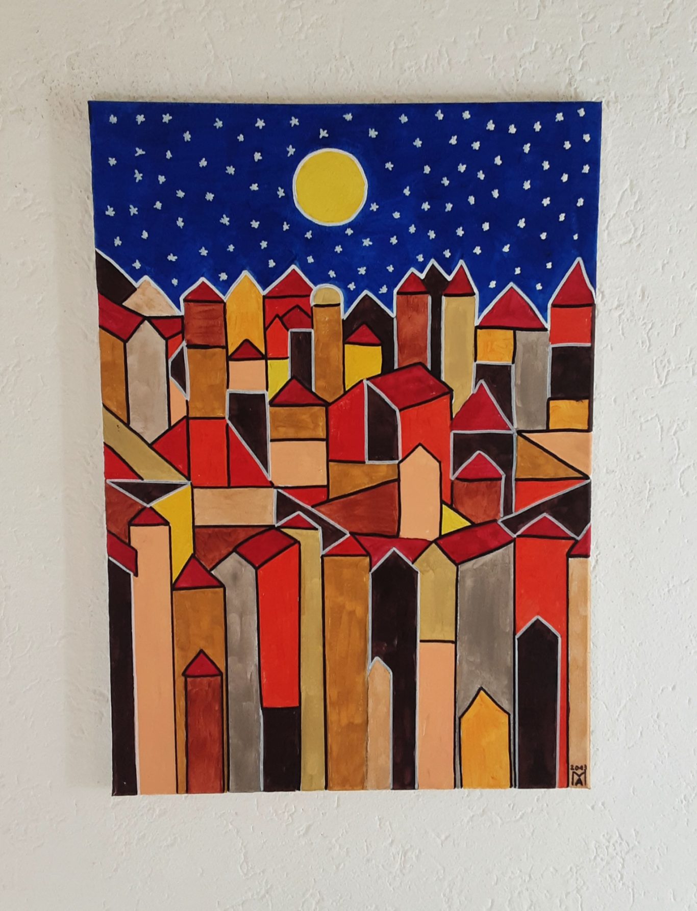 Italienischer dorf auf die berge