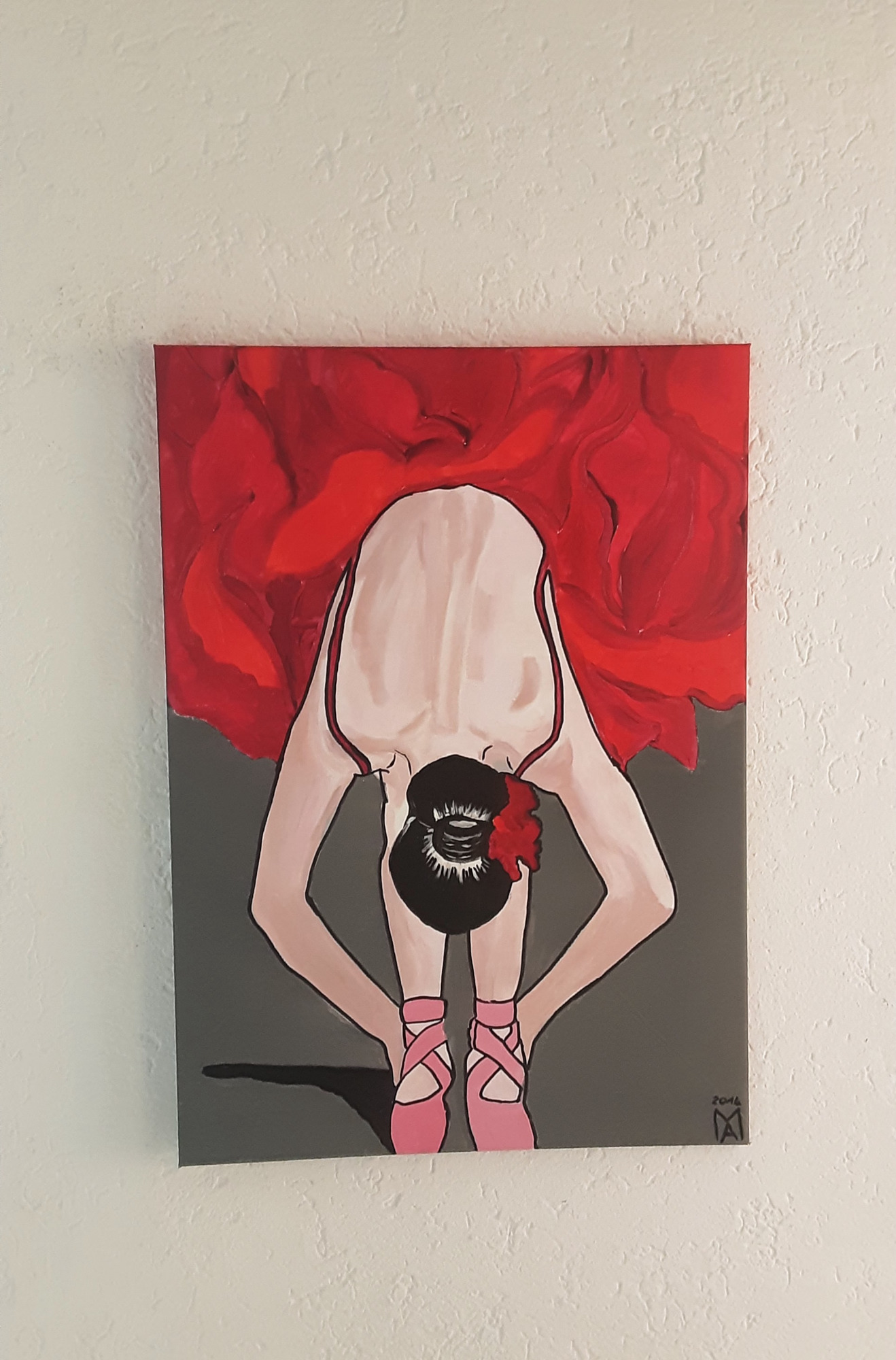 Balllerina con il tutu rosso