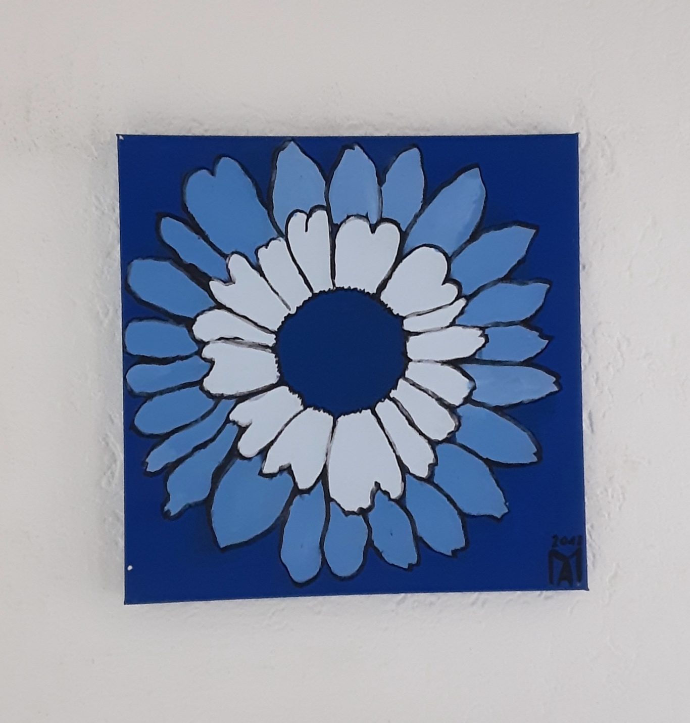 Die blauer Gerbera